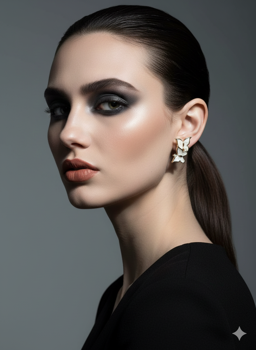 "Enchanted Flight" Mother-of-Pearl Butterfly Climbers