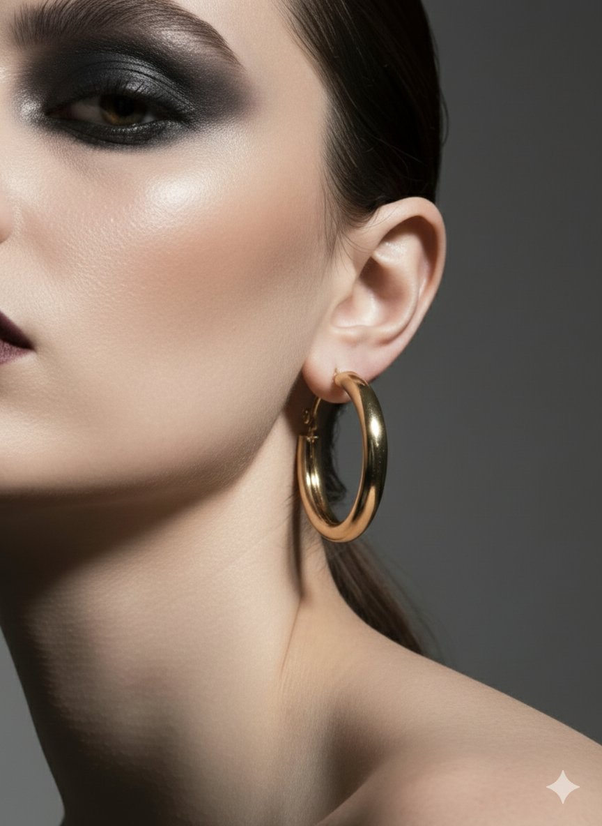 Ultra-Lightweight Gold-Tone Statement Earrings