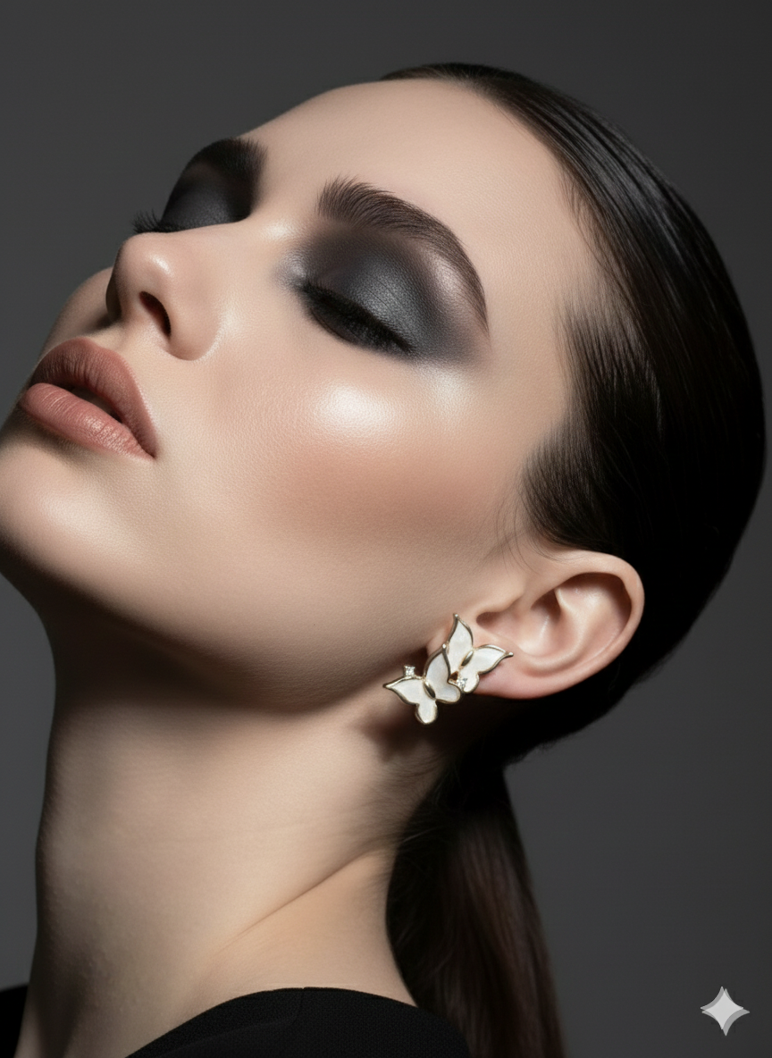 "Enchanted Flight" Mother-of-Pearl Butterfly Climbers