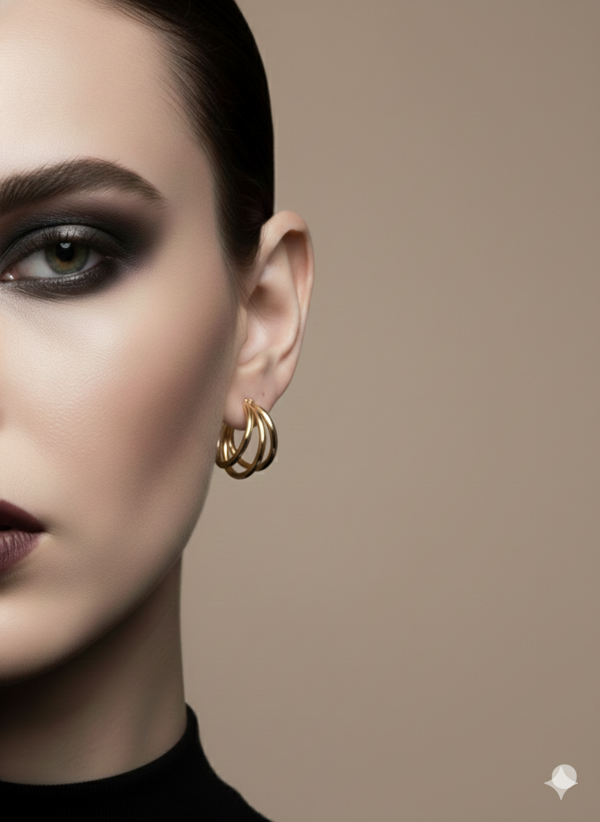 The Muse Triple-Layer Hoops