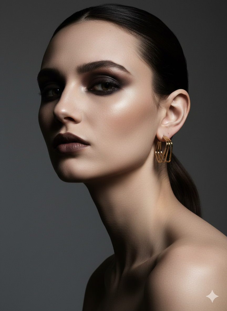 Gold Triple Square Frames